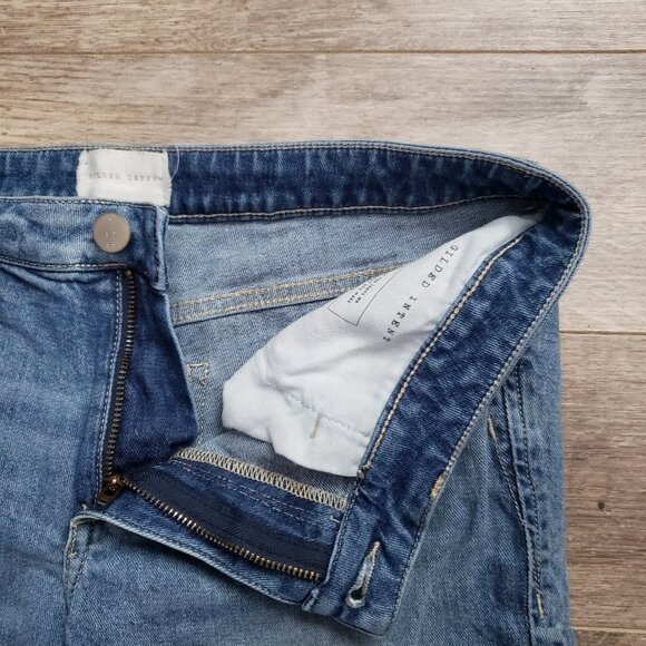 Gilded Intent Distressed Mid Rise Ankle Skinny Jeans 29 - Picture 6 of 9